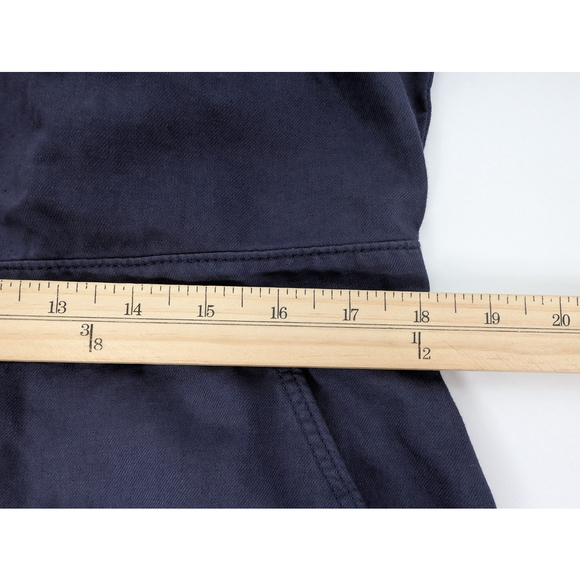 Outerknown S.E.A. Long Sleeve Organic Cotton Linen Jumpsuit Navy Sz L Coverall - Picture 10 of 11